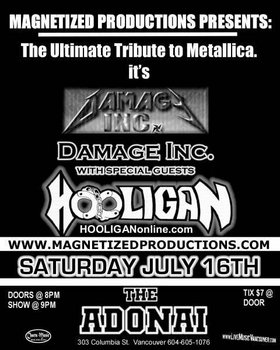 Damage Inc , ForceFed, Hooligan @ The Columbia Jul 16 2005 - May 14th @ The Columbia