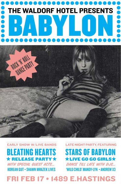 Bleating Hearts, Korean Gut, Shawn Mrazek Lives! @ The Waldorf Feb 17 2012 - May 8th @ The Waldorf