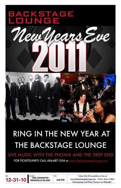 The Phonix, The Deep End @ Backstage Lounge Dec 31 2010 - May 10th @ Backstage Lounge