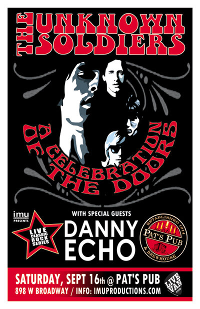 The Unknown Soldiers, Danny Echo @ Pat's Pub Sep 16 2017 - May 6th @ Pat's Pub