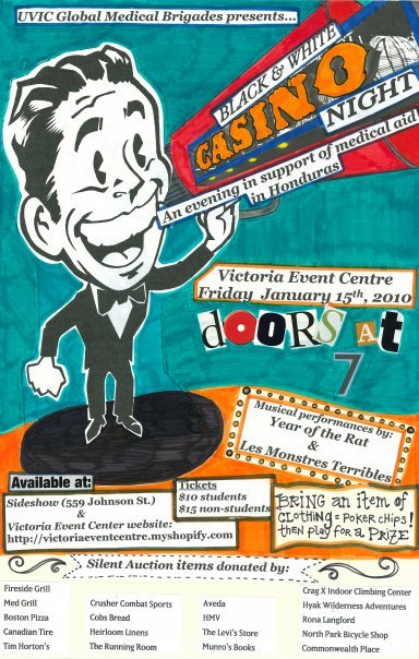Black & White Casino Night: Les Monstres Terribles, Year of the Rat @ Victoria Event Centre Jan 15 2010 - May 10th @ Victoria Event Centre