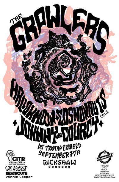 The Growlers, Hallow Moon, Cosmonauts, Johnny de Coursy @ Rickshaw Theatre - Sep 07, 2012