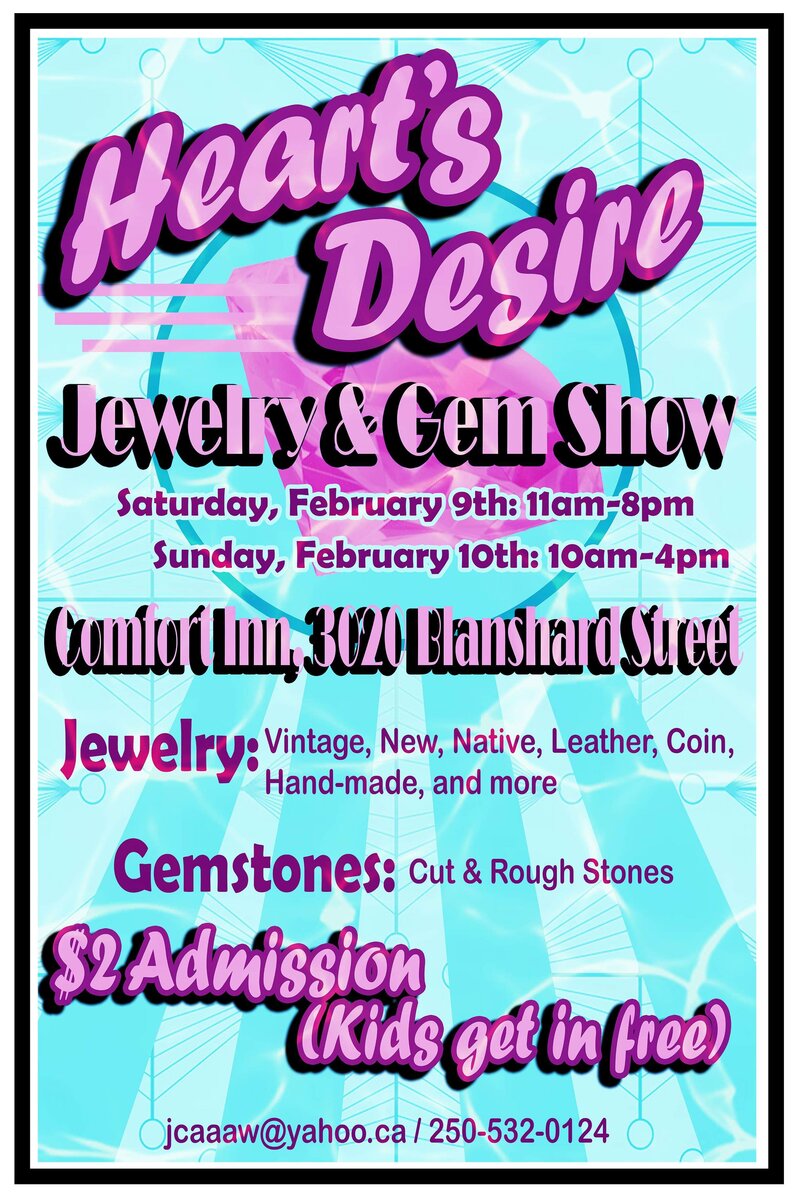 Heart's Desire Jewelry & Gem Show @ Comfort Inn and Conference Center Feb 10 2019 - Jun 5th @ Comfort Inn and Conference Center