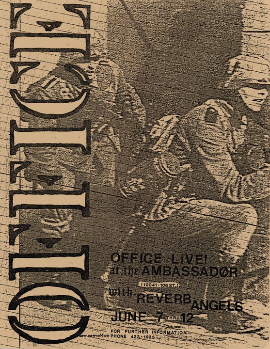 OFFICE Live! at the Ambassador June 7 - 12: OFFICE, Reverb Angels @ Ambassador Motor Inn - Jun 07, 1982
