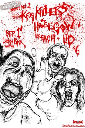 Absolute Underground Fundraiser: The Keg Killers, The Hoosegow, BREACH, L.I.D. @ Lucky Bar Sep 1 2006 - May 7th @ Lucky Bar
