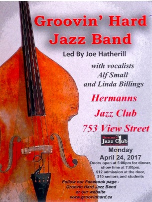 Groovin Hard at Hermann's @ Hermann's Jazz Club Apr 24 2017 - Jun 7th @ Hermann's Jazz Club