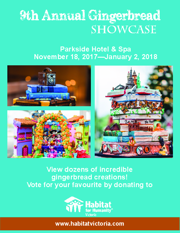 9th Annual Gingerbread Showcase @ The Parkside Hotel & Spa - Nov 18, 2017