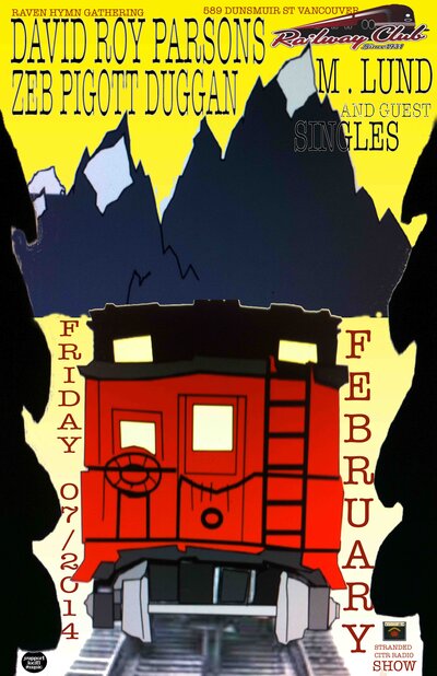 David Roy Parsons, Zeb Pigott-Duggan, M.Lund @ Railway Club Feb 7 2014 - May 8th @ Railway Club
