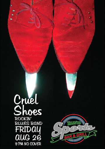 Cruel Shoes Rock N' Blues Band @ Tally Ho Sports Bar and Grill Aug 26 2016 - May 9th @ Tally Ho Sports Bar and Grill