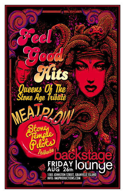 Queens Of The Stone Age Tribute w/ STP tribute: Feel Good Hits, MEATPLOW @ Backstage Lounge Aug 26 2016 - May 6th @ Backstage Lounge
