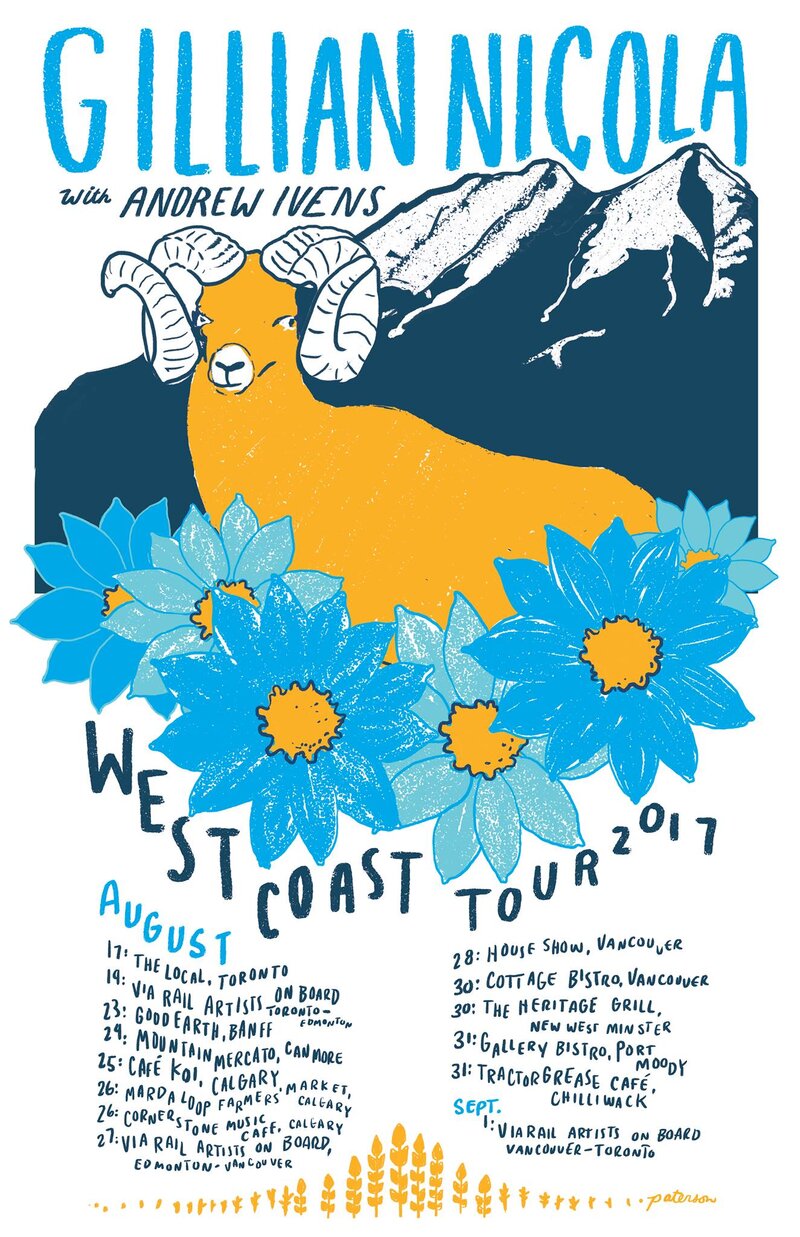 West Coast Tour 2017: Gillian Nicola Duo, ursidae @ Cottage Bistro Aug 30 2017 - May 7th @ Cottage Bistro
