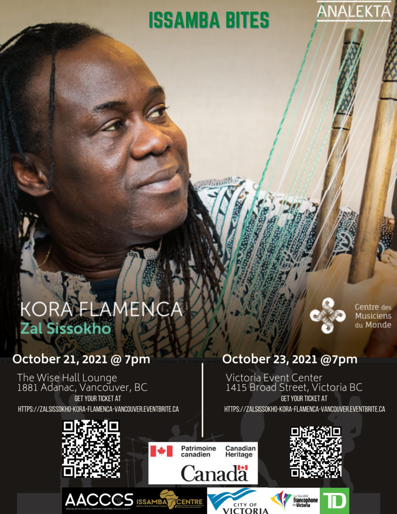 Issamba Bites featuring ZAL SISSOHKO - KORA FLAMENCA: Zal Sissokho @ WISE Hall Oct 21 2021 - May 6th @ WISE Hall