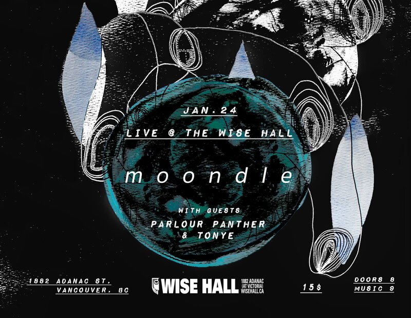 Moondle, Parlour Panther, Tonye @ WISE Hall Jan 24 2019 - May 6th @ WISE Hall