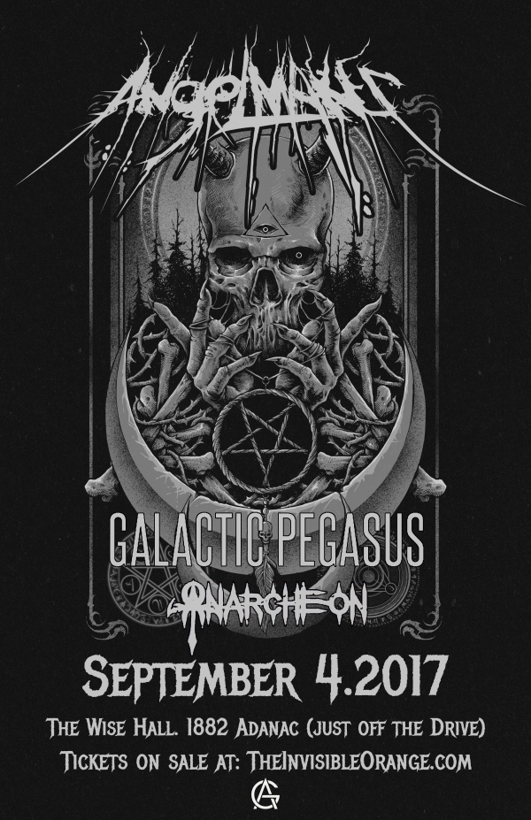 Angelmaker, Galactic Pegasus, anarcheon @ WISE Hall Sep 4 2017 - May 6th @ WISE Hall