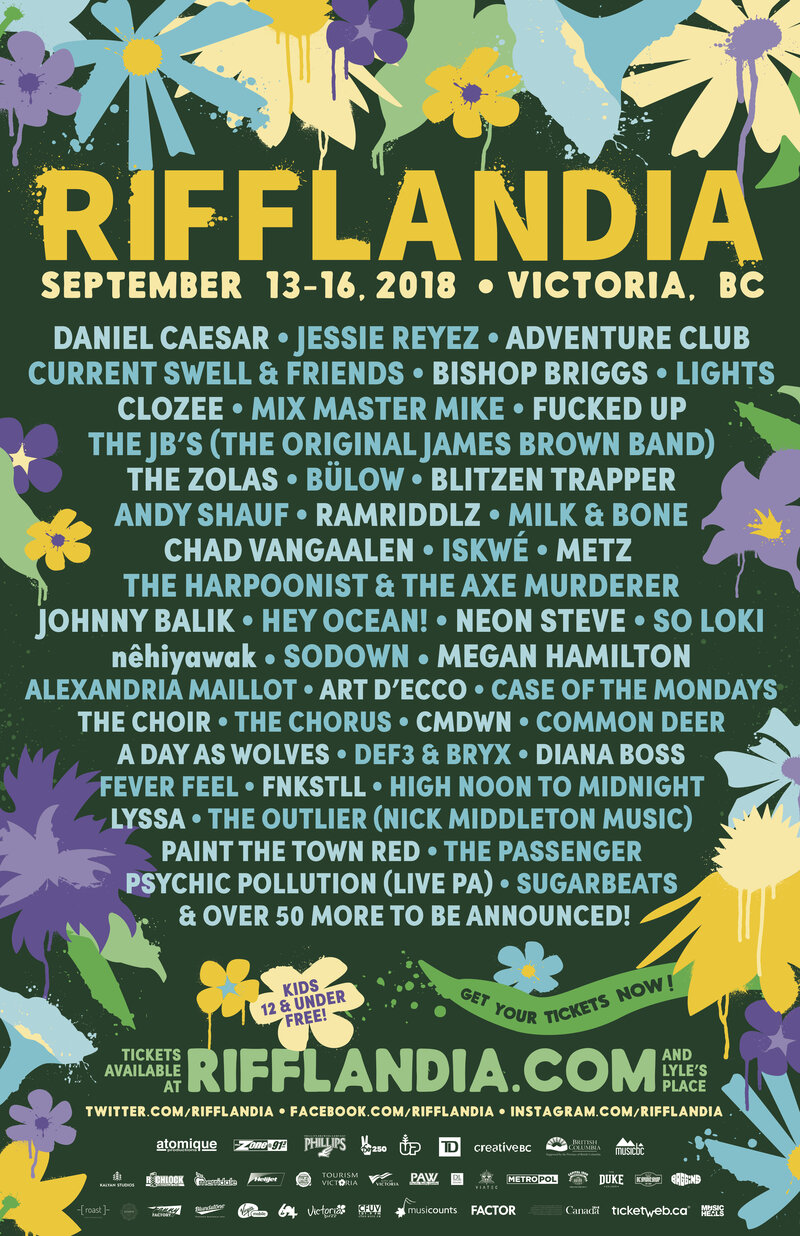 Rifflandia: Various Artists @ Various Venues Sep 13 2018 - May 6th @ Various Venues