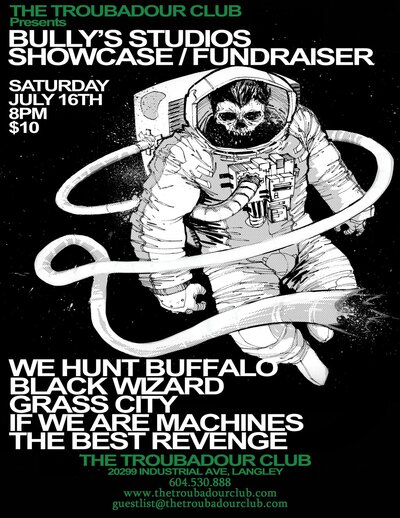 We Hunt Buffalo, Black Wizard, Grass City, If We Are Machines, The Best Revenge @ The Troubadour Club Jul 16 2011 - May 7th @ The Troubadour Club