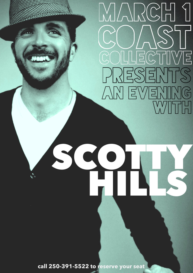 House Concert  (All Ages): Scotty Hills @ Coast Collective Art Society Mar 1 2014 - May 8th @ Coast Collective Art Society