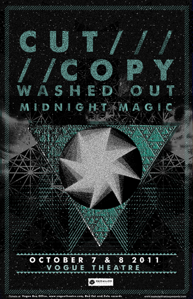 Cut Copy, Midnight Magic @ The Vogue Theatre Oct 8 2011 - May 6th @ The Vogue Theatre