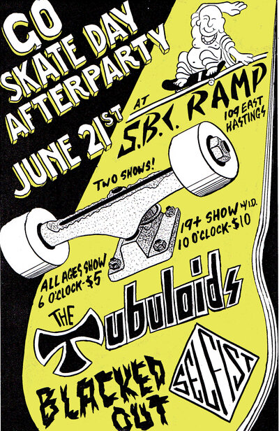 GO SKATE DAY AFTER PARTY!: The Tubuloids, Selfist, Blacked Out @ SBC Restaurant Dec 31 1969 - May 12th @ SBC Restaurant
