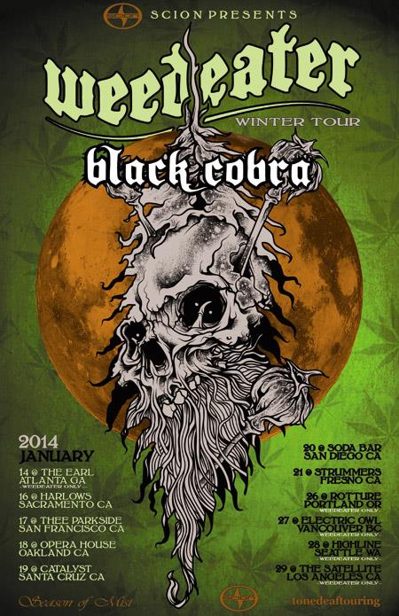 Weedeater, Stoneburner, Wounded Giant @ Highline Jan 28 2014 - May 7th @ Highline