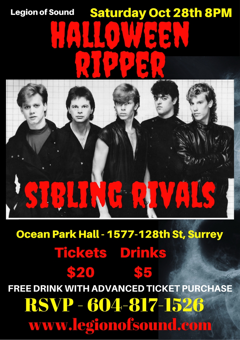 Sibling Rivals @ Ocean Park Hall - Oct 28, 2017