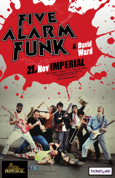 Five Alarm Funk, David Ward @ The Imperial Nov 21 2014 - May 7th @ The Imperial