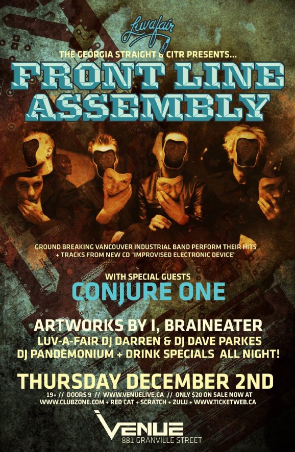 Frontline Assembly @ Venue Dec 2 2010 - May 7th @ Venue