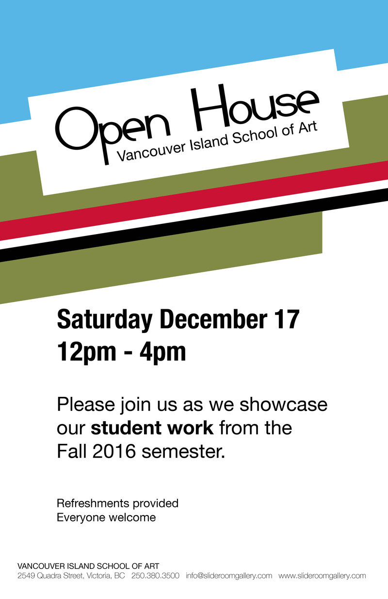 2016 Open House @ Vancouver Island School of Art - Dec 17, 2016