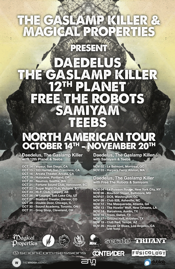 Gaslamp Killer, 12th Planet, DAEDELUS, Longshanks @ Capital Ballroom Oct 22 2010 - May 7th @ Capital Ballroom