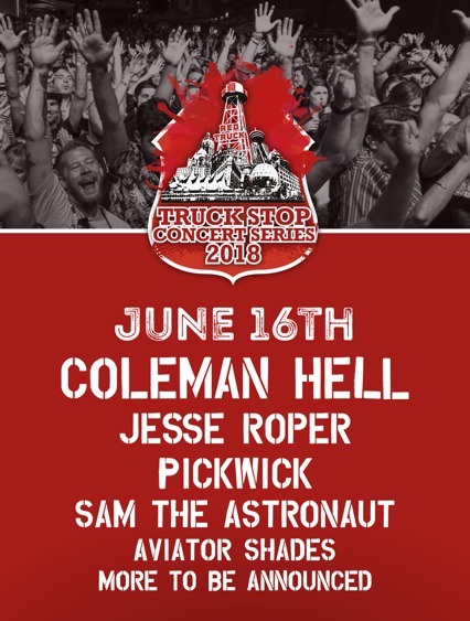 Jesse Roper, Coleman Hell, Pickwick @ Red Truck Concert Series Jun 16 2018 - Apr 30th @ Red Truck Concert Series
