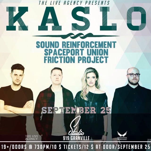 Kaslo, Spaceport Union, Sound Reinforcement, Friction Project @ Studio Records Sep 25 2015 - May 6th @ Studio Records