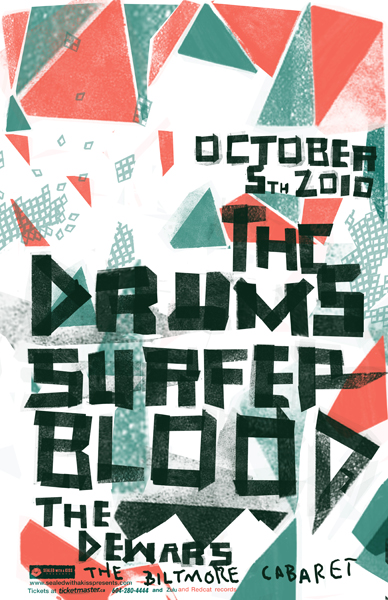 The Drums / Surfer Blood, The Drums, Surfer Blood, The Dewars @ The Biltmore Cabaret Oct 5 2010 - May 7th @ The Biltmore Cabaret