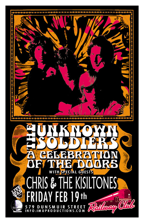 The Unknown Soldiers, Chris & The Kisiltones, The 3 a.m. @ Railway Club Feb 19 2016 - May 16th @ Railway Club