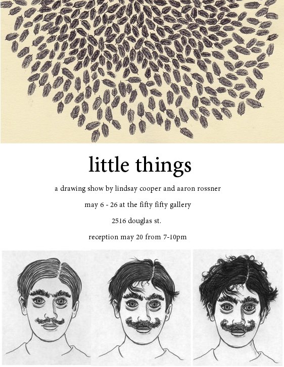 Little Things @ the fifty fifty arts collective May 6 2011 - Jun 9th @ the fifty fifty arts collective