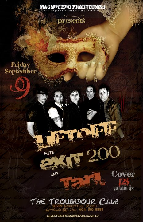 LIFTOFF @ The Troubadour Club: LIFTOFF, Exit 200, TARL @ The Troubadour Club Sep 9 2011 - May 7th @ The Troubadour Club