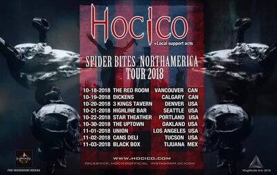 Hocico, Adrian H and the Wounds , Apep @ The Red Room Oct 18 2018 - May 6th @ The Red Room