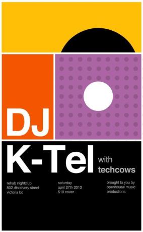 **A Night of ELECTRO-SWING with a little HOUSE/DISCO MUSIC**: DJ K-TEL, Tech Cows , Uncle Delbert, The Lone Rayjay, Shooter Dan @ REHAB NIGHTCLUB Apr 27 2013 - May 6th @ REHAB NIGHTCLUB