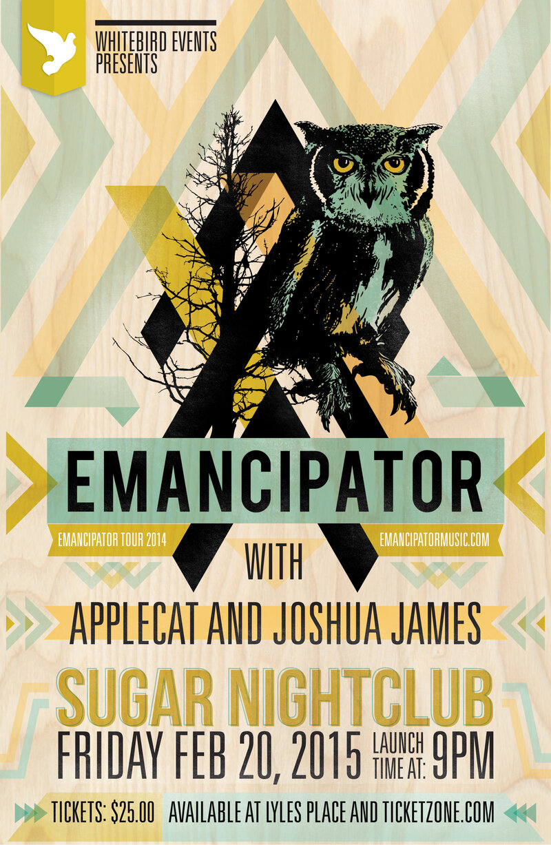 Emancipator, DRUMSPYDER , Applecat, Joshua James @ Capital Ballroom Feb 20 2015 - May 6th @ Capital Ballroom