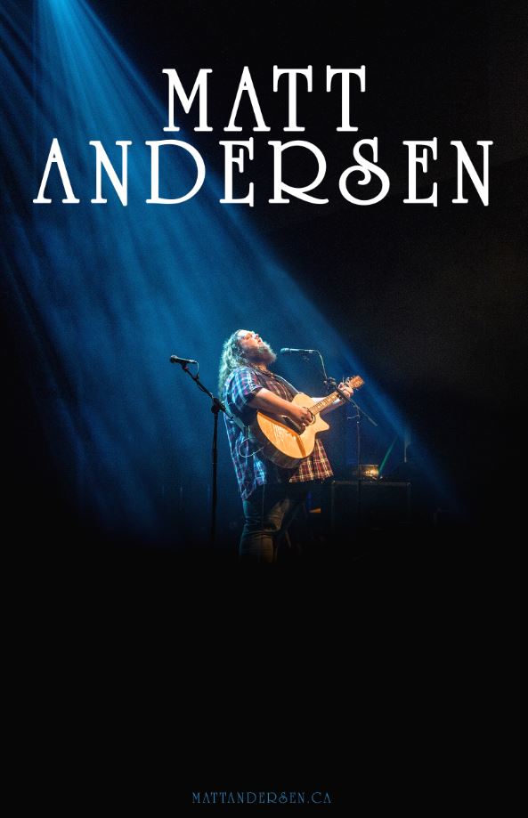 Matt Andersen @ Cowichan Performing Arts Centre Feb 14 2020 - May 9th @ Cowichan Performing Arts Centre