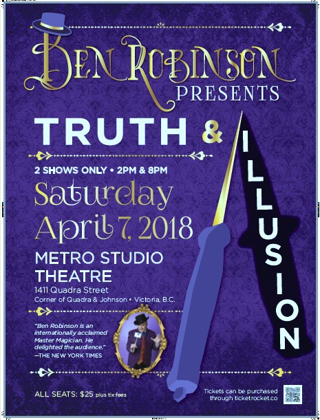Ben Robinson Presents: Truth & Illusion: Ben Robinson @ Metro Studio Apr 7 2018 - Jun 6th @ Metro Studio