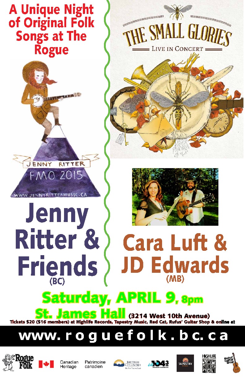 The Small Glories - Vancouver, Jenny Ritter @ St. James Community Hall Apr 9 2016 - May 6th @ St. James Community Hall