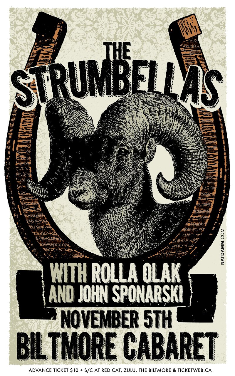 The Strumbellas, Rolla Olak, John Sponarski @ The Biltmore Cabaret Nov 5 2013 - May 6th @ The Biltmore Cabaret