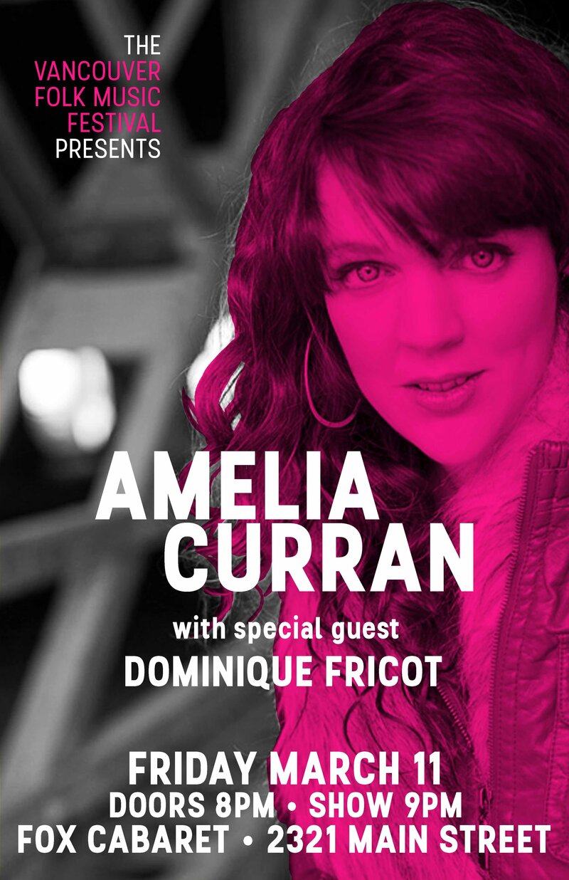 Amelia Curran, Dominique Fricot @ Fox Cabaret - Mar 11, 2016