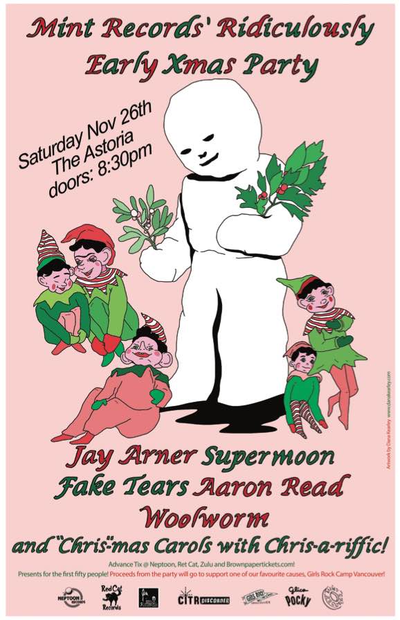 Mint's Ridiculously Early Xmas Party!: Jay Arner, Supermoon, Fake Tears, Woolworm, Aaron read, Chris-a-riffic @ The Astoria Nov 26 2016 - May 6th @ The Astoria