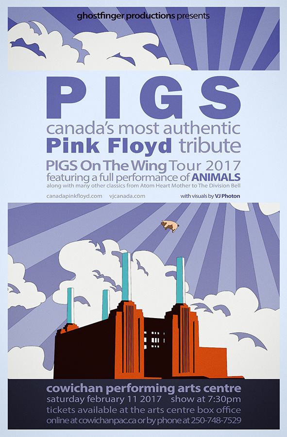 PIGS: On the Wing Tour @ Cowichan Performing Arts Centre Feb 11 2017 - Jun 6th @ Cowichan Performing Arts Centre