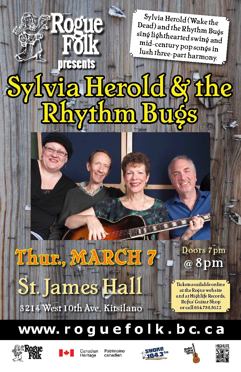 Sylvia Herold & The Rhythm Bugs @ St. James Community Hall Mar 7 2013 - Jun 18th @ St. James Community Hall