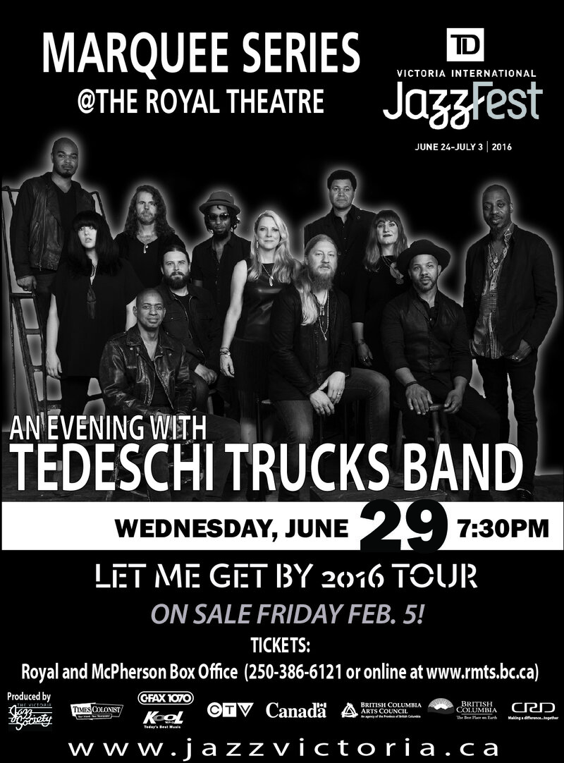 Tedeschi Trucks Band @ Royal Theatre Jun 29 2016 - Jun 5th @ Royal Theatre