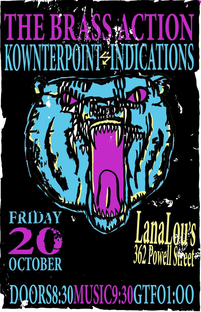 The Brass Action, Kownterpoint, The Bottom Shlef Bourbon Trio @ LanaLou's Oct 20 2017 - May 6th @ LanaLou's