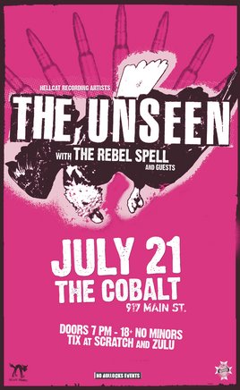 HELLCAT RECORDING ARTISTS: The Unseen, The Rebel Spell, The Excessives @ The Former Cobalt Jul 21 2006 - Apr 30th @ The Former Cobalt