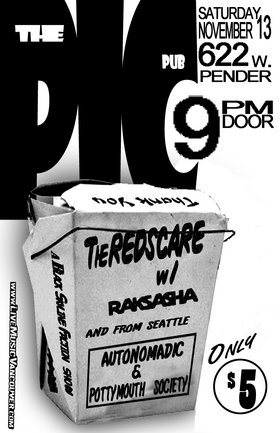 The Redscare, Autonomadic, Pottymouth Society, Rakshasa @ The Pic Pub Nov 13 2004 - May 6th @ The Pic Pub